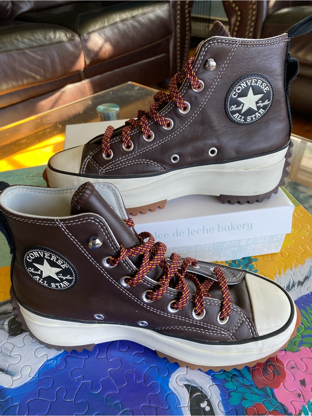 Converse Run Star Hike High Top Sneakers in Dark Brown